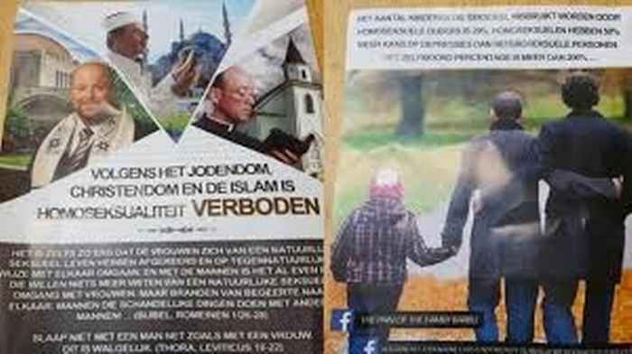 Anti-homosexuality Flyer distributed in Amsterdam-West